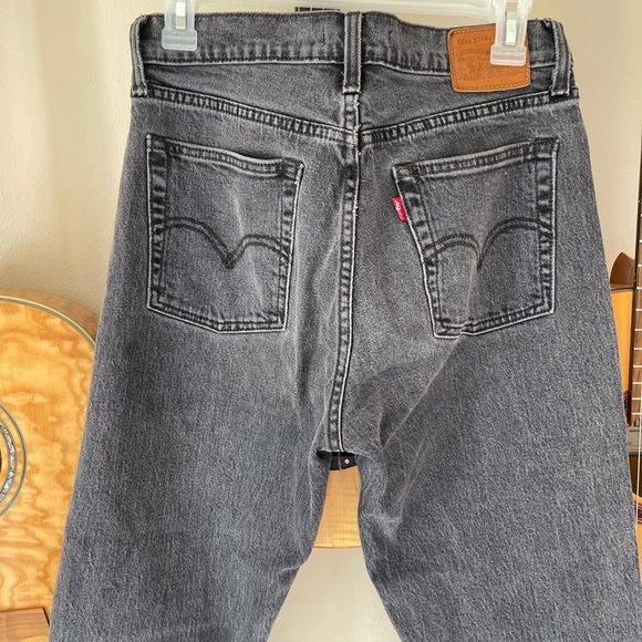 🖤Levi’s Wedgie Straight washed black denim jeans sz 29 🖤 - Picture 4 of 13